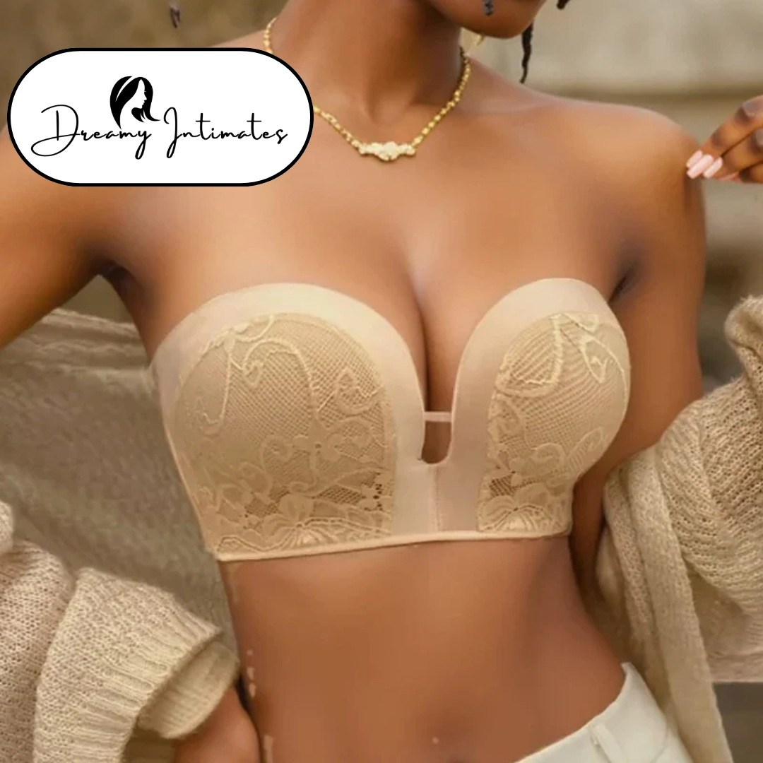 Invisible Push-Up Strapless Bra