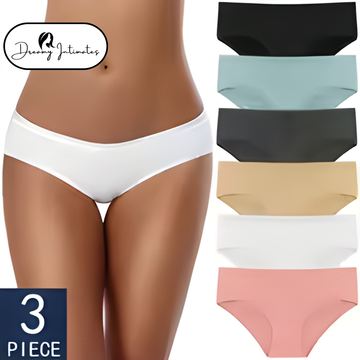 Low-Rise Seamless Panty Set 3Pcs/Lot